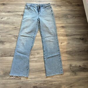 Garage Light Blue Straight Leg Women's Jeans